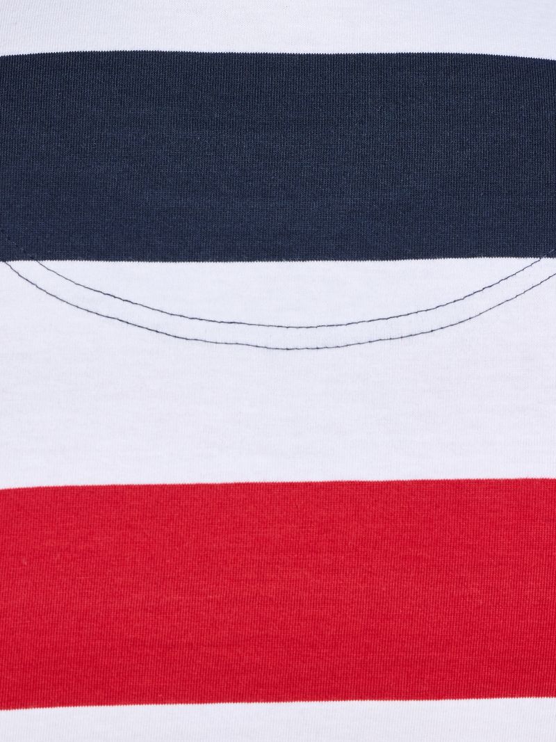 Men's Contrast Chest Stripe T-Shirt