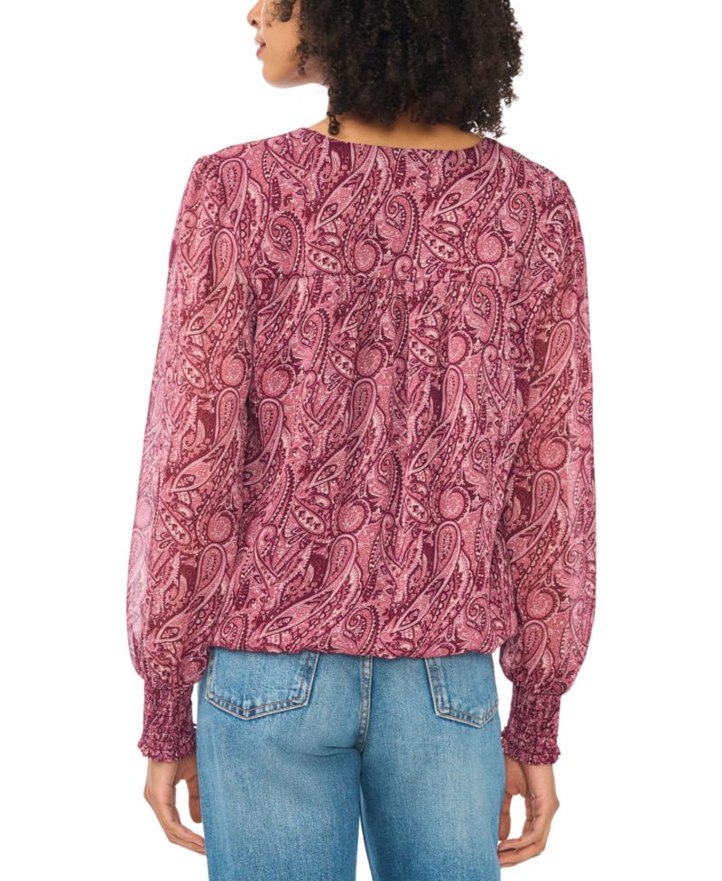 Women's Blouson V-Neck Top
