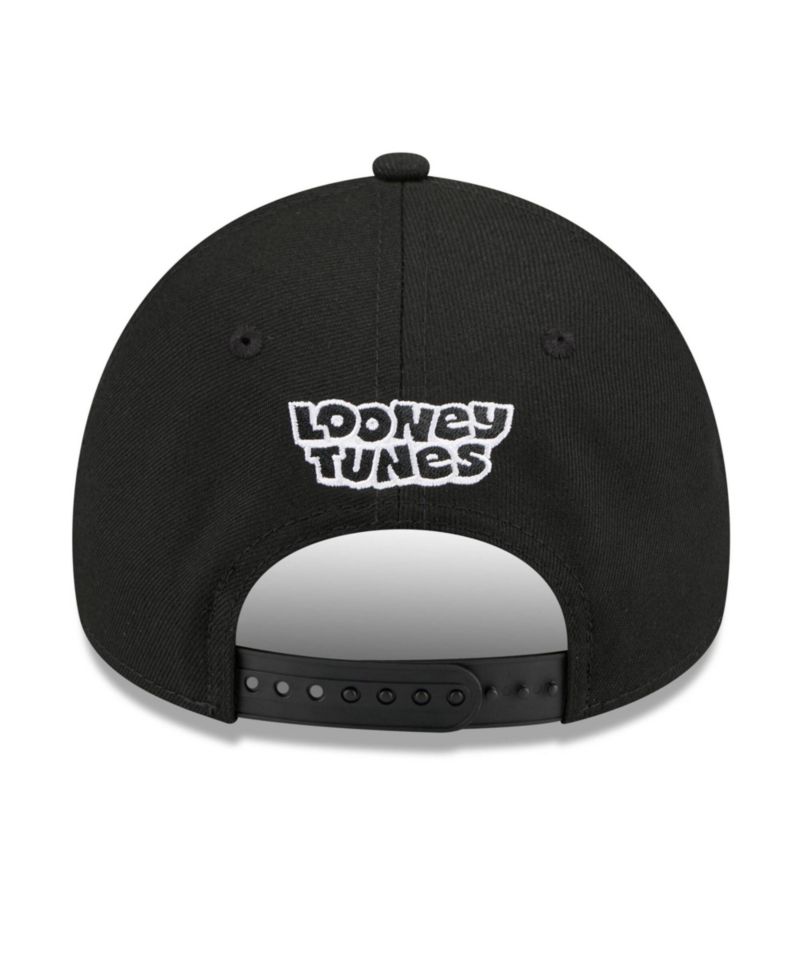 Big Boys and Girls Black Pittsburgh Pirates Looney Tunes A-Frame 9FORTY Adjustable Hat