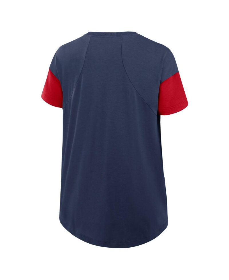 Women's Navy Atlanta Braves Flowy T-Shirt