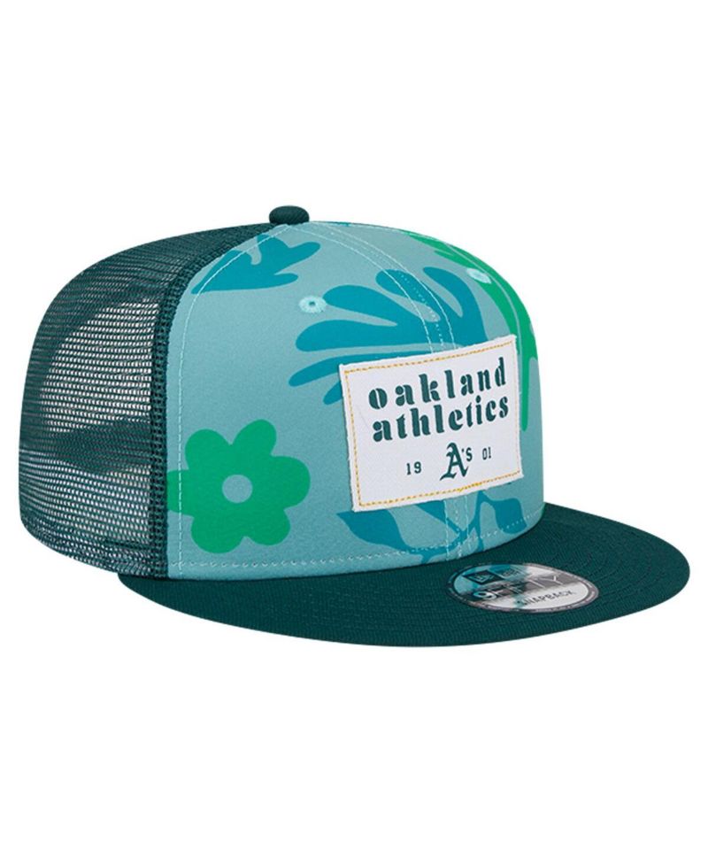 Men's Green Oakland Athletics Bikini Bottom Trucker 9FIFTY Snapback Hat