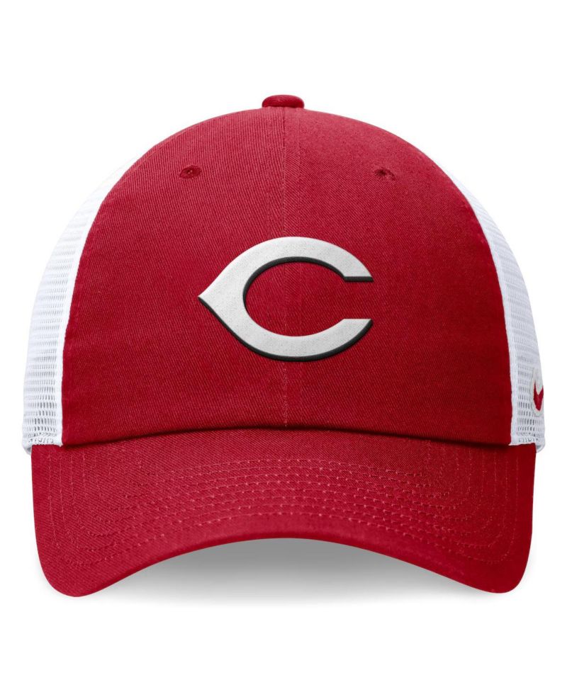 Men's Red Cincinnati Reds Evergreen Club Trucker Adjustable Hat