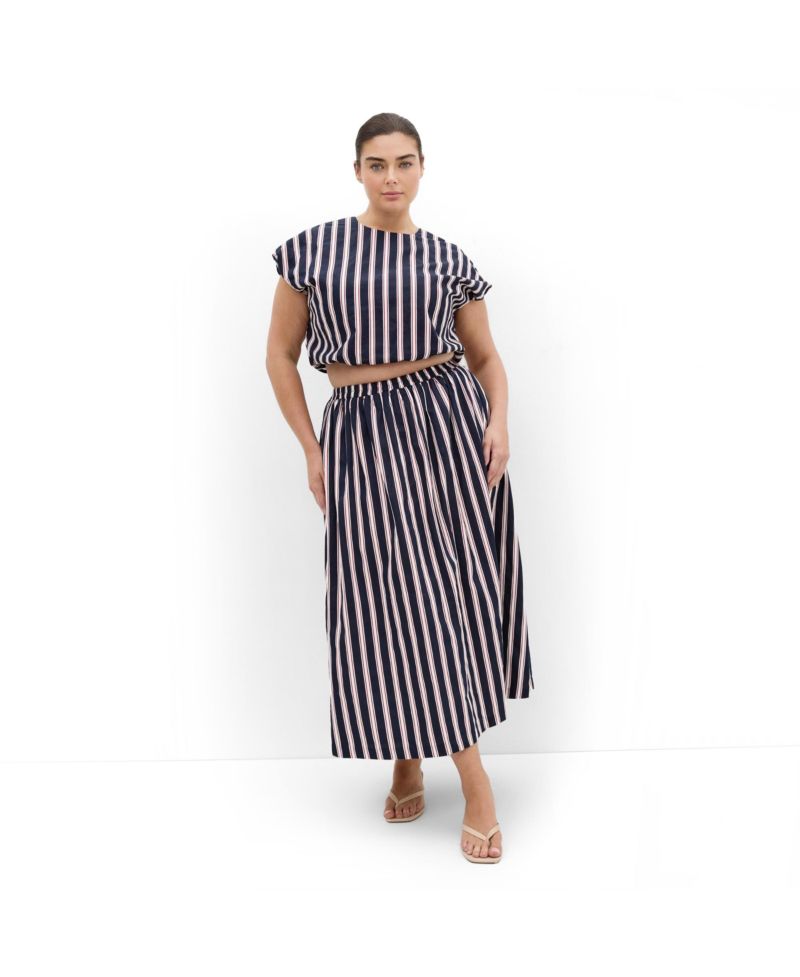 Women's Holiday Bloom Print Midi Skirt