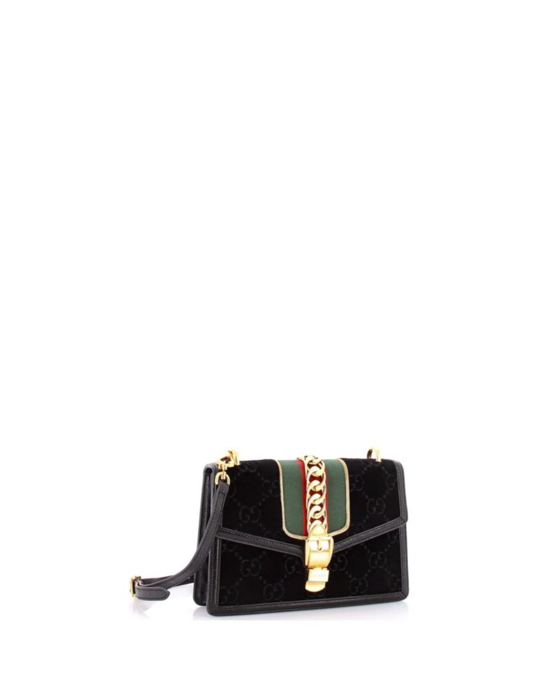 Small Sylvie Shoulder Bag GG Velvet