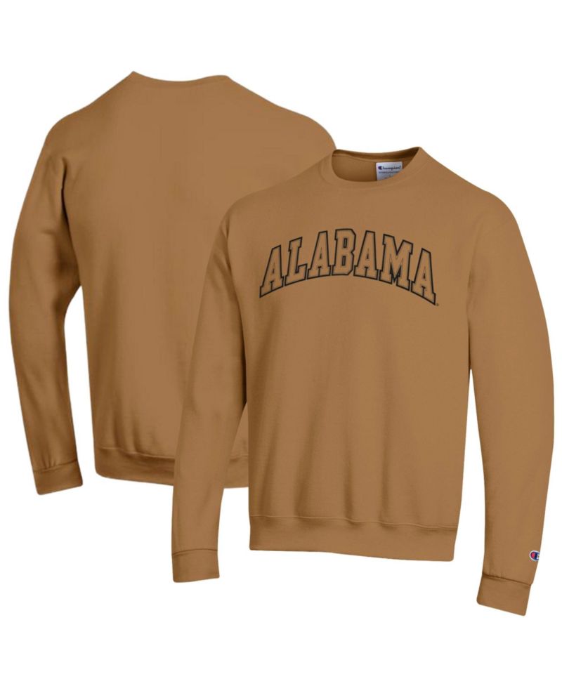 Men's Brown Alabama Crimson Tide Latte Fleece Sweatshirt