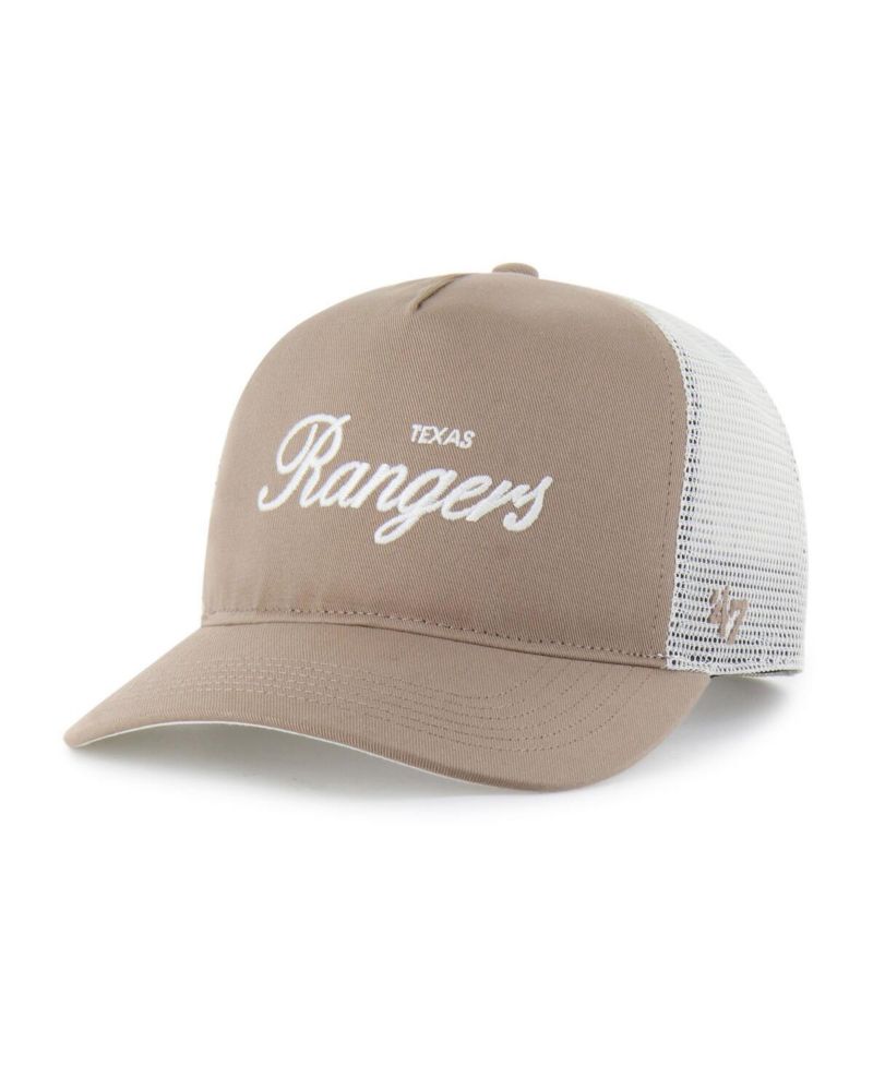 Men's Brown Texas Rangers Foundational Mesh Hitch Adjustable Hat