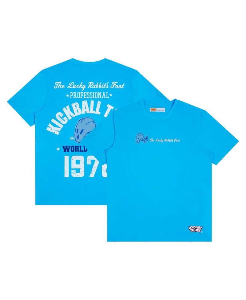 Men's Blue Looney Tunes Kickball Team T-Shirt