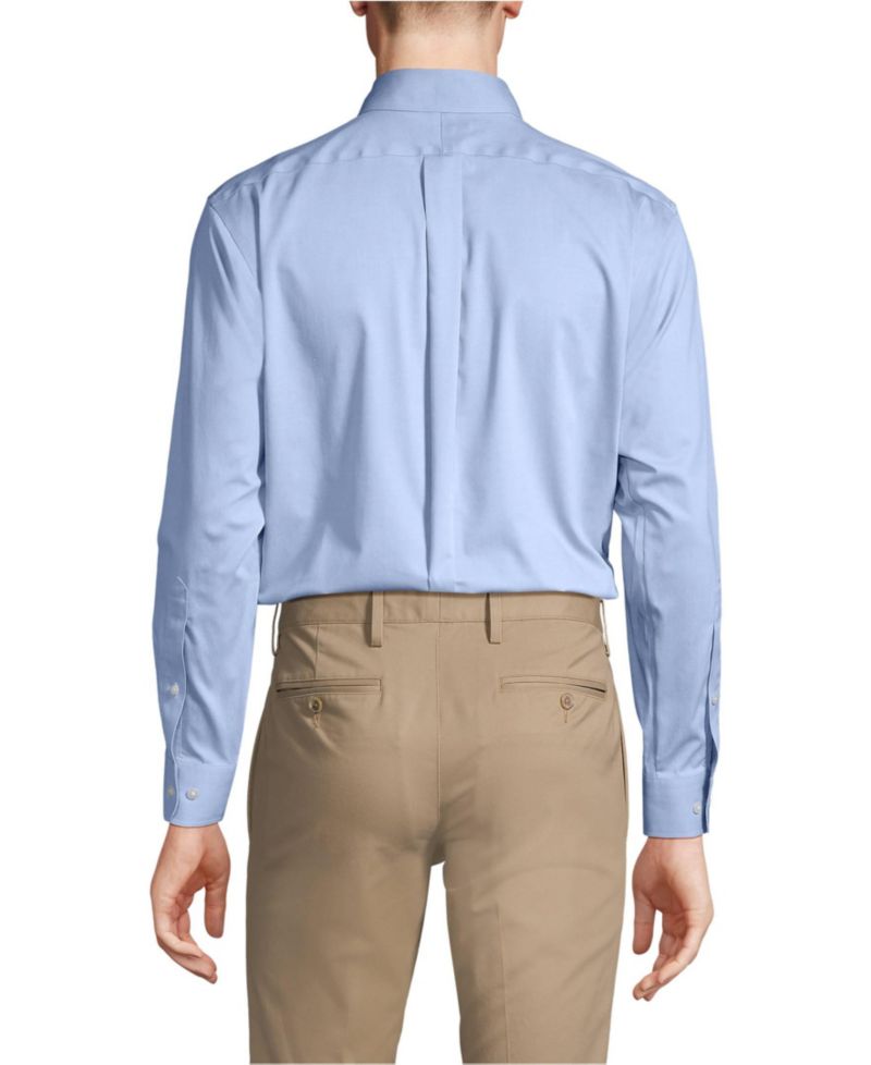 Men's No Iron Supima Cotton Pinpoint Buttondown Collar Dress Shirt