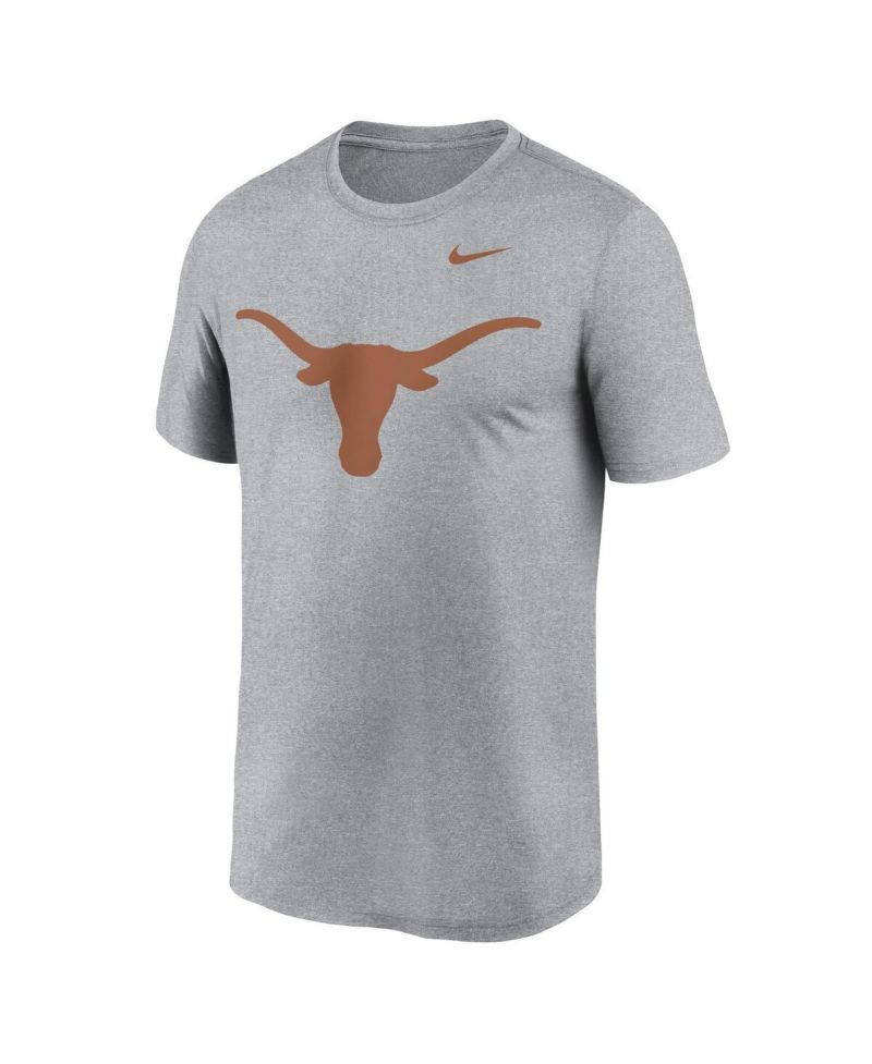 Men's Heather Gray Texas Longhorns Primetime Legend Logo T-Shirt