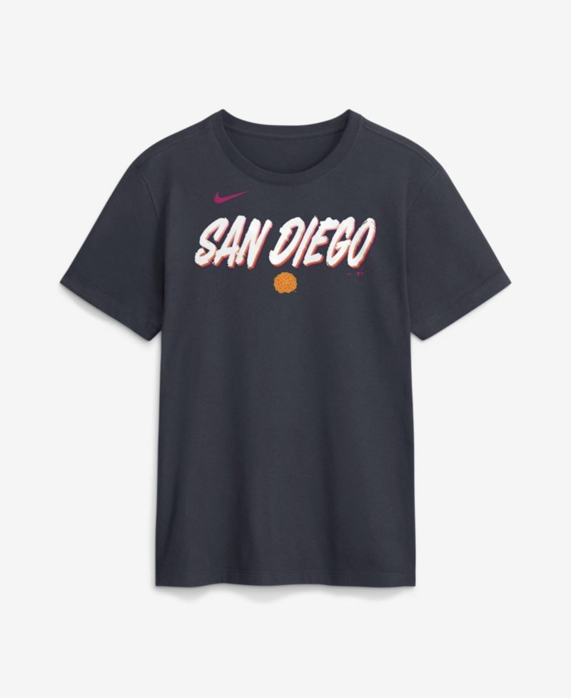 Men's Obsidian San Diego Padres 2026 City Connect Wordmark T-Shirt
