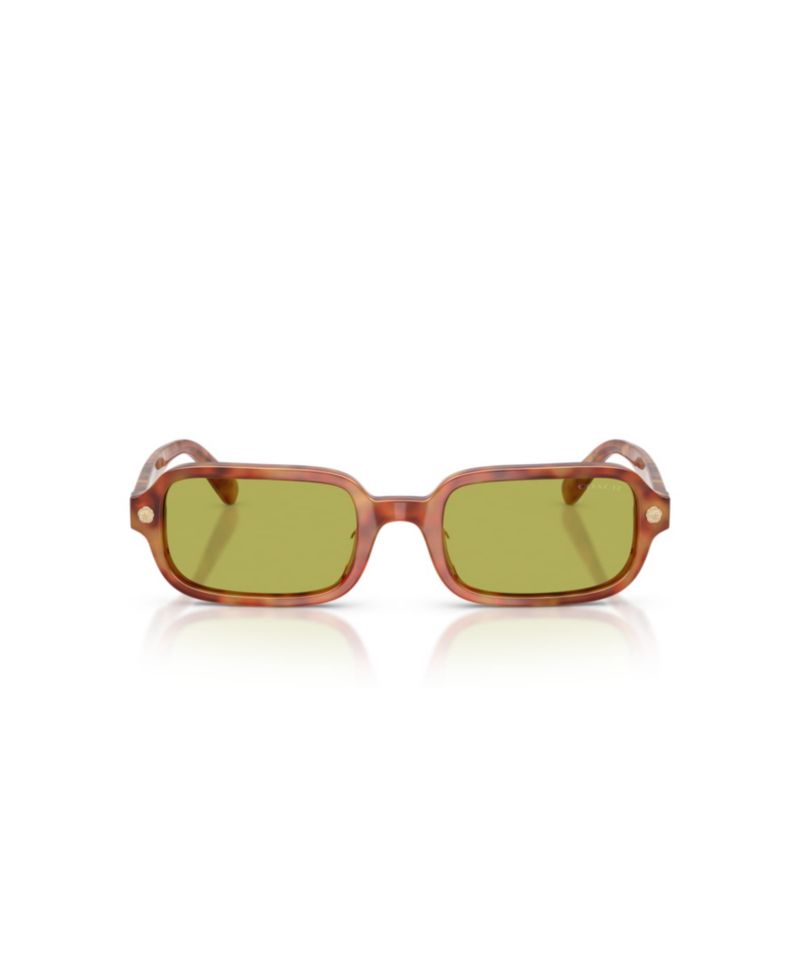 Women's Rectangle Sunglasses, Round Face, Charms HC8465U