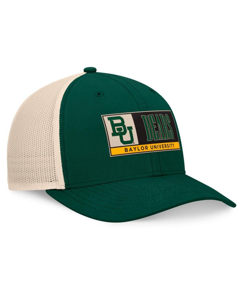 Men's Green/Natural Baylor Bears Bennett Trucker Adjustable Hat