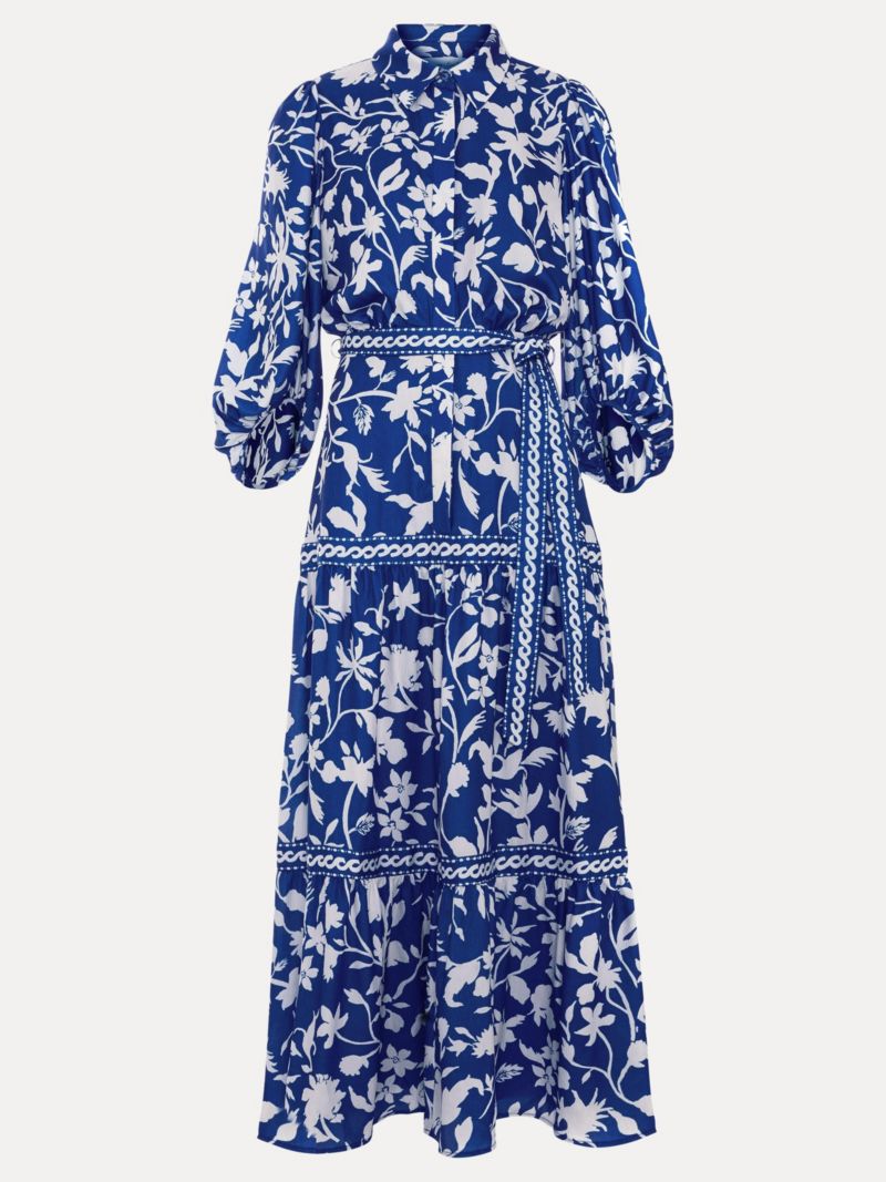 Women's Floral Print Shirt Dress