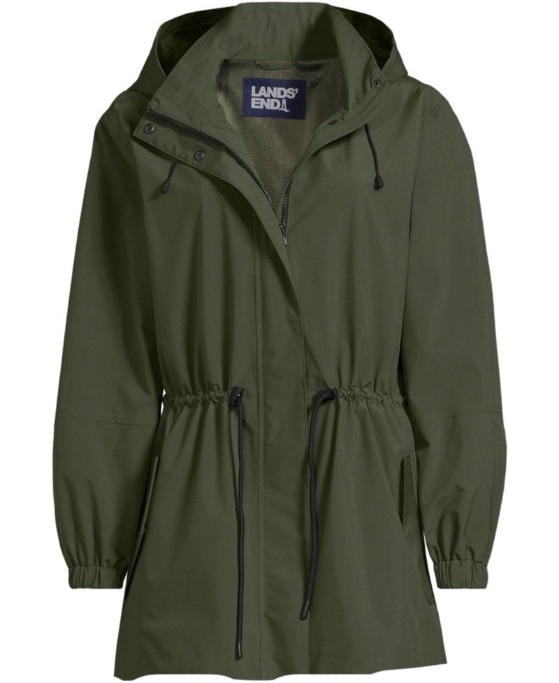 Plus Size Packable Rain Parka