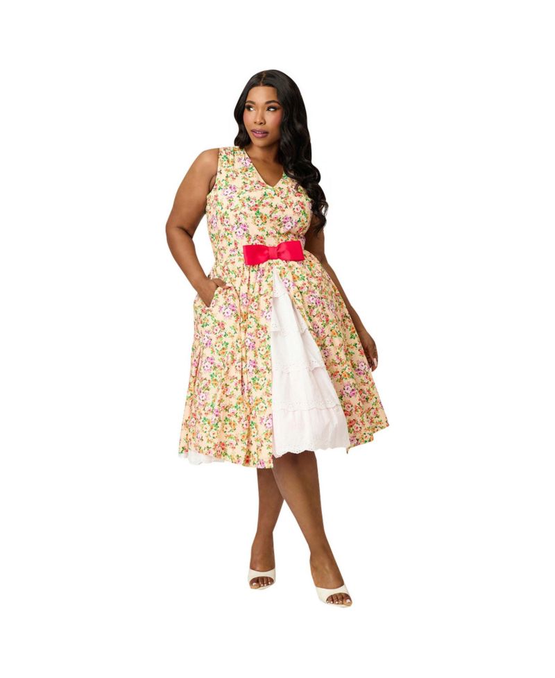 Plus Size Garden Party Swing Dress