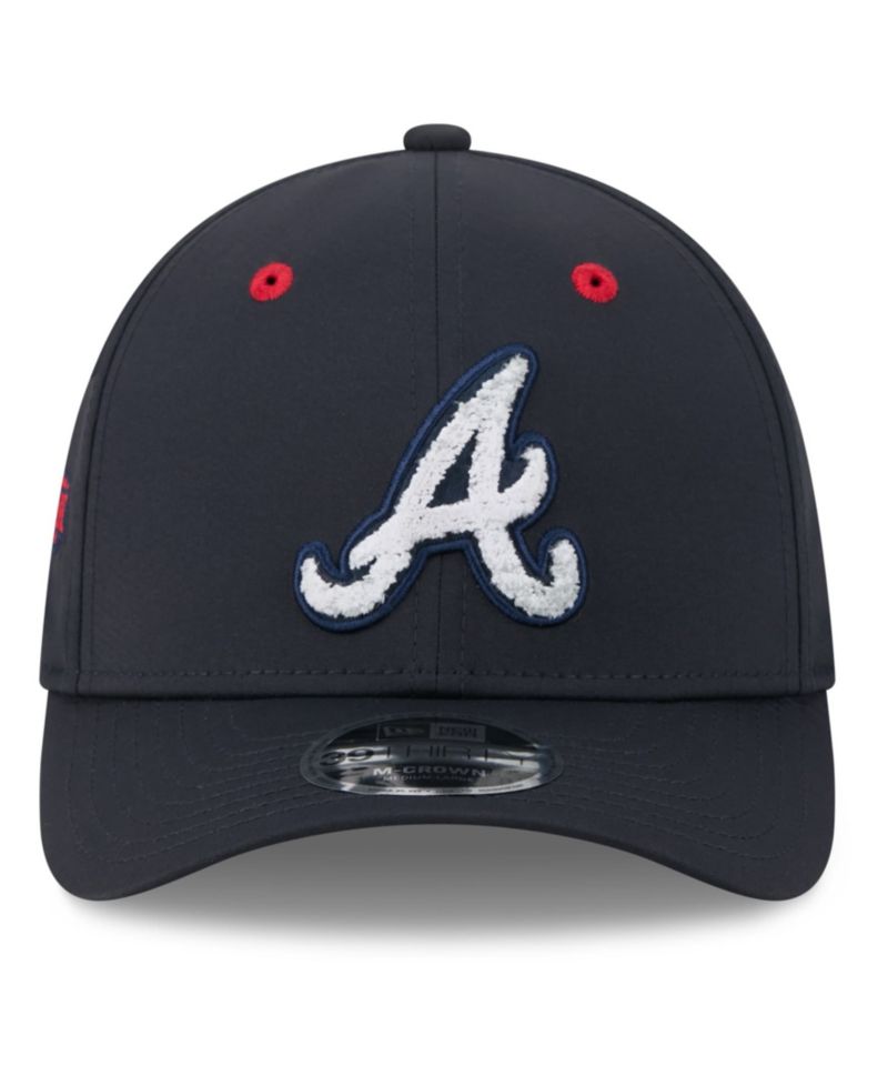 Men's Navy Atlanta Braves 2026 MLB All-Star Game Workout 39THIRTY M-Crown Flex Hat
