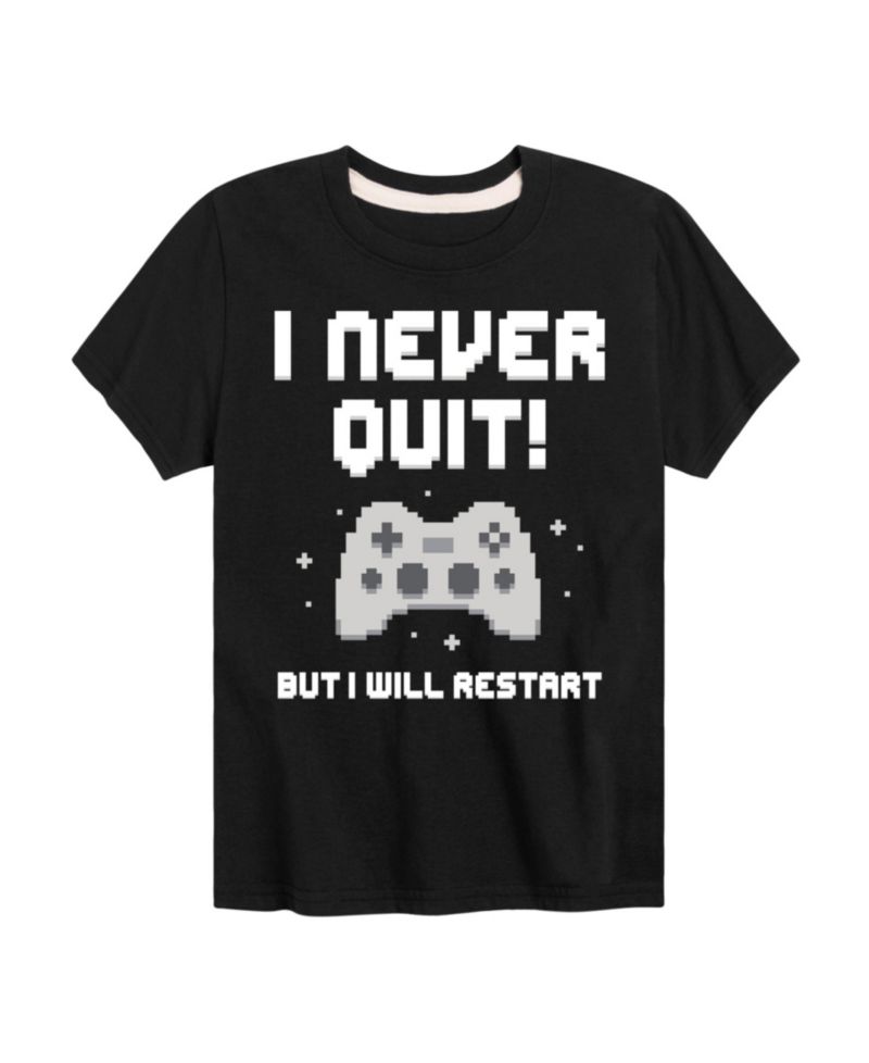 Big Boys Gamer I Never Quit Graphic T-Shirt