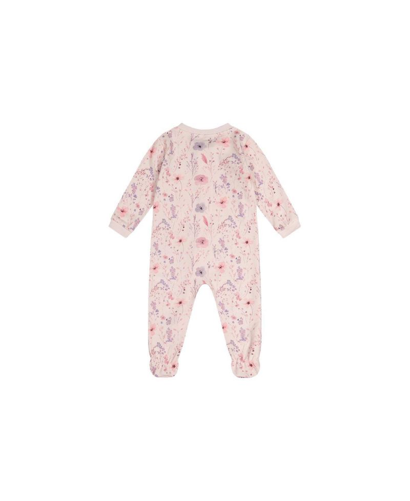 Baby Girl (3M-24M) Cotton Floral Print One Piece Pajama