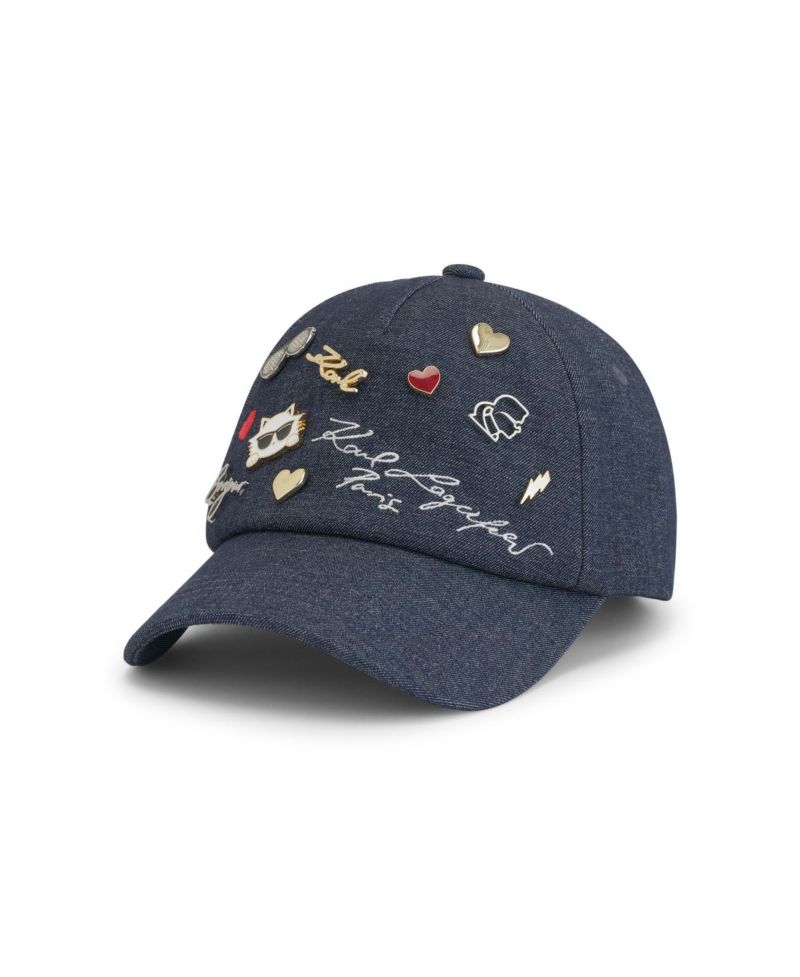 Women's Charm Denim Baseball Hat