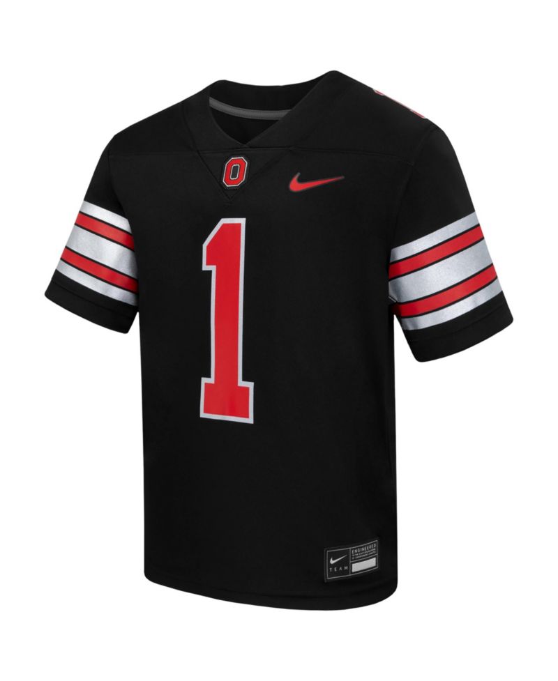 Big Boys and Girls #1 Black Ohio State Buckeyes Alternate Replica Football Jersey