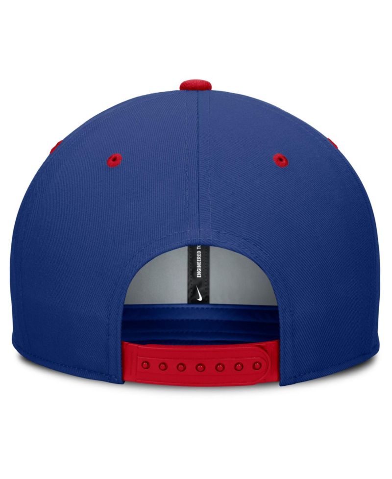 Men's Blue/Red Montreal Expos Cooperstown Collection Pro Dri-FIT snapback Hat