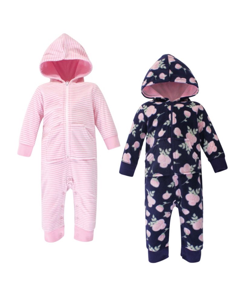 Baby Girls Fleece Jumpsuits, Coveralls, and Playsuits