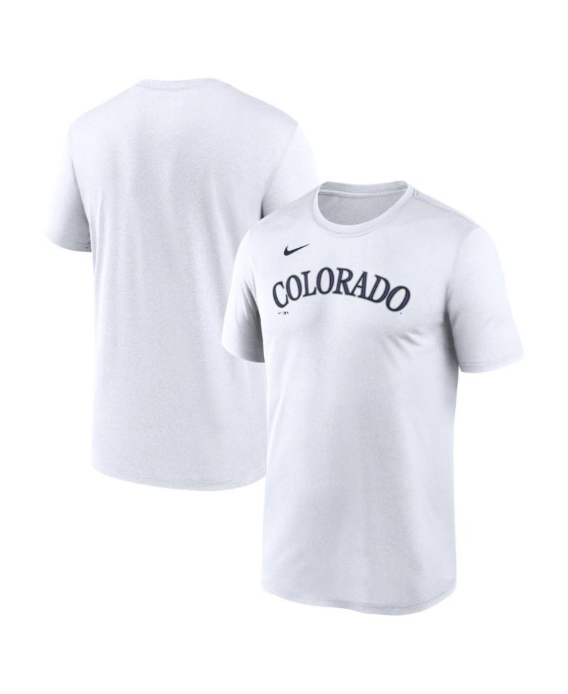 Men's White Colorado Rockies New Legend Wordmark Dri-FIT T-Shirt