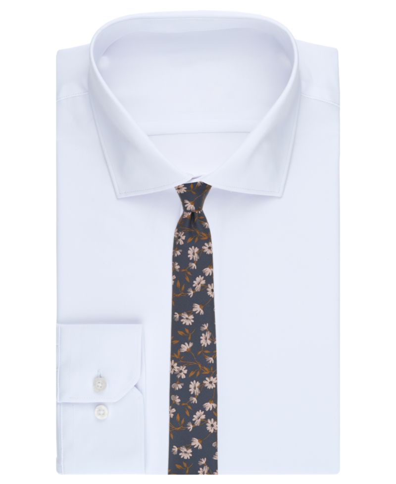 Men's Maple Floral Pattern Tie