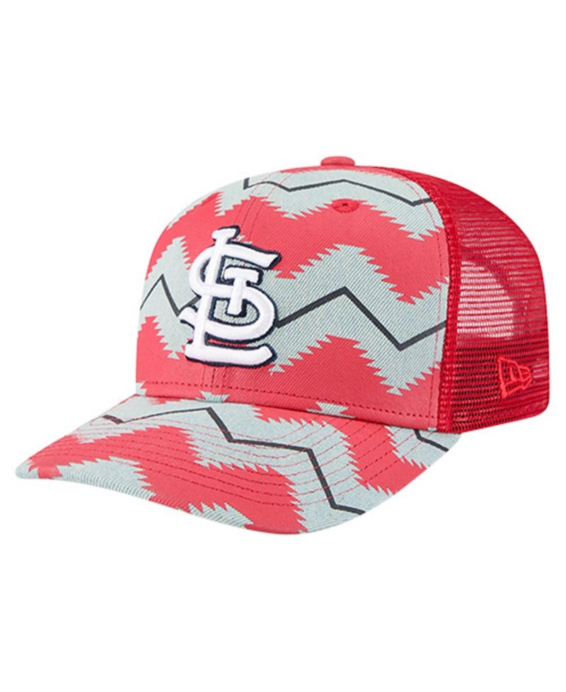 Men's Denim/Red St. Louis Cardinals Aztec Denim 9SEVENTY Adjustable Hat