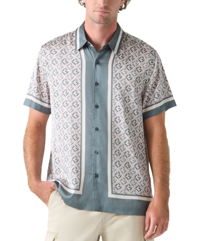 Men's Woven Logo Shirt