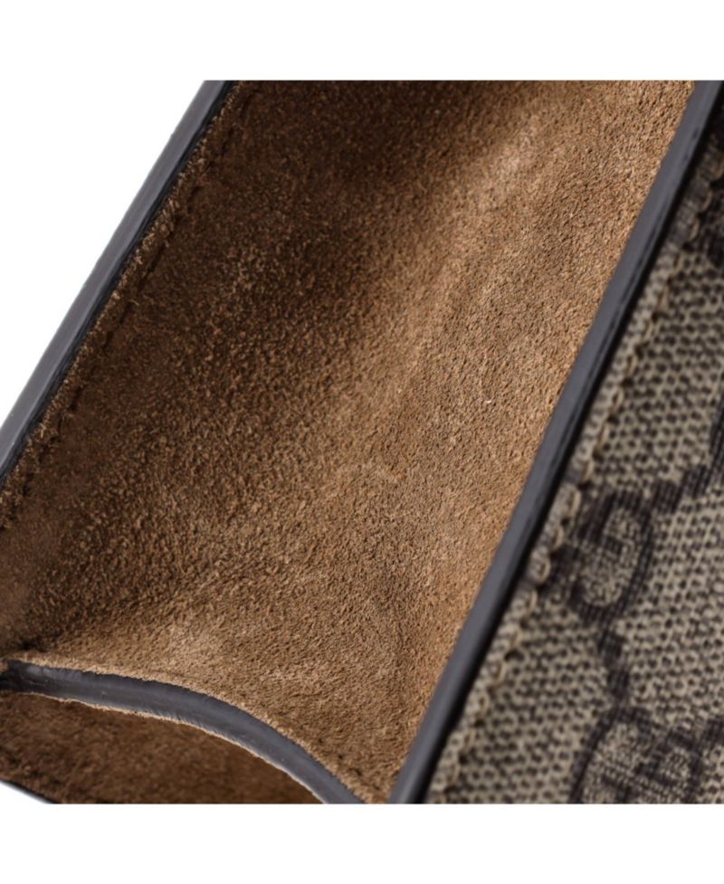Small Dionysus Bag GG Coated Canvas with Crystal Embellished Metal