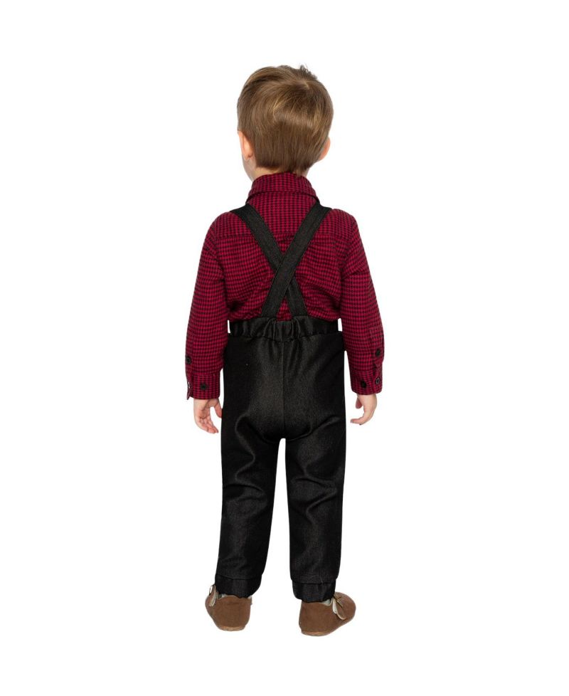 Baby Boys (3M-24M) Houndstooth Top and Pants Set