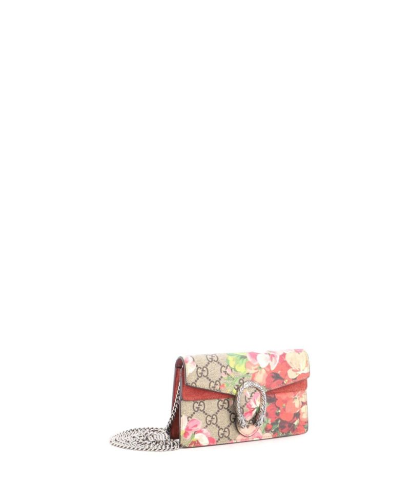 Super Mini Dionysus Bag Blooms Print GG Coated Canvas