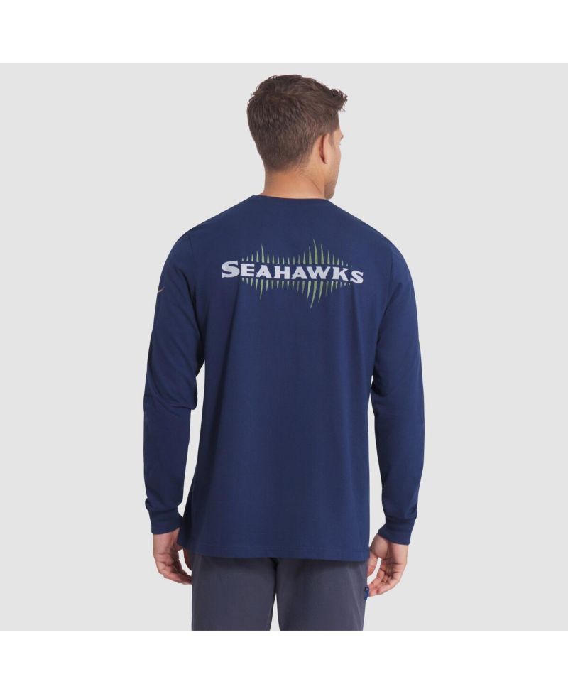 Men's College Navy Seattle Seahawks 2025 Rivalries Collection Essential Long Sleeve T-Shirt