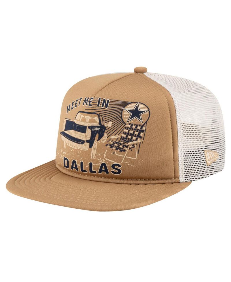 Men's Stone Dallas Cowboys Meet Me 9FIFTY Snapback Hat