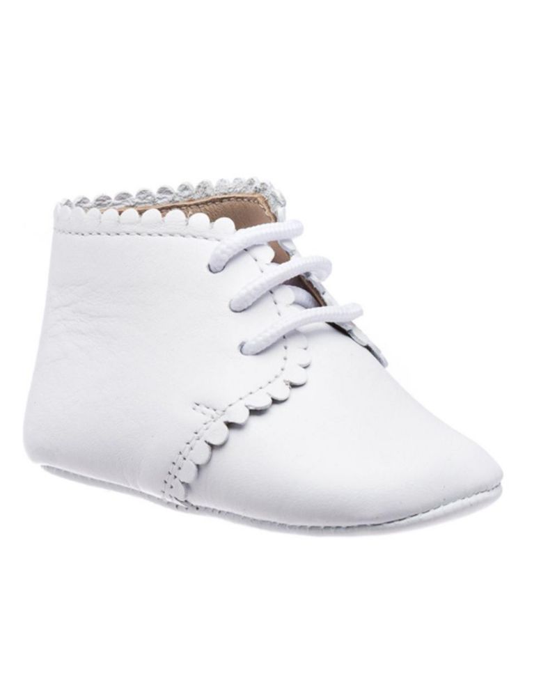 Infant Boy Baby Scalloped Bootie