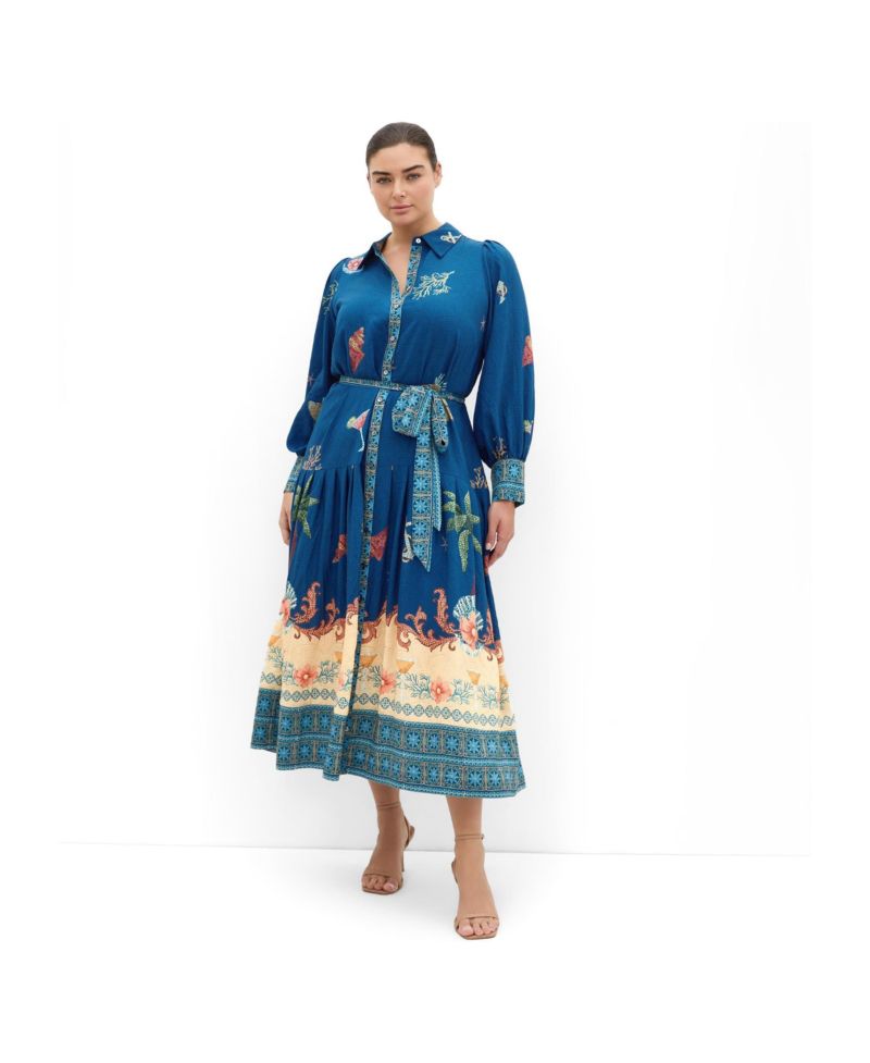 Women's Ezra Mosaic Print Maxi Dress