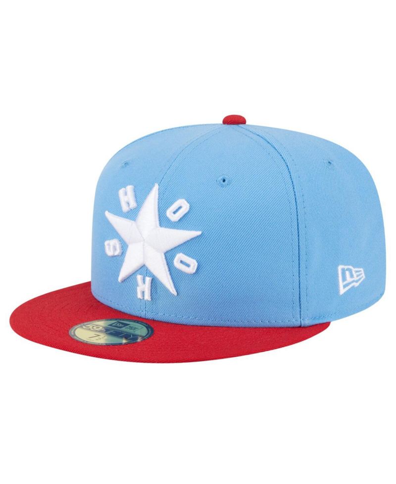 Men's Light Blue Corpus Christi Hooks Authentic Collection 59FIFTY Fitted Hat