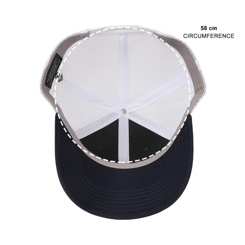 Men's 3D Embroidered Logo Navy Trucker Hat