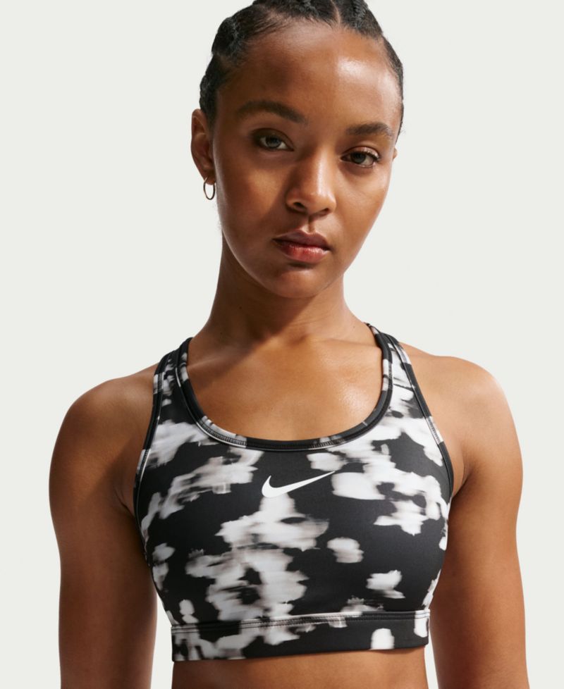 Women's Swoosh Medium Support Padded Printed Sports Bra