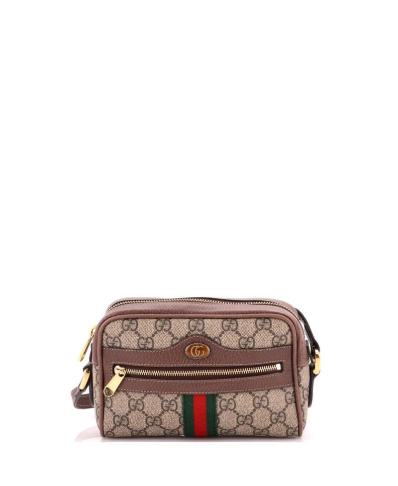Mini Ophidia Shoulder Bag GG Coated Canvas