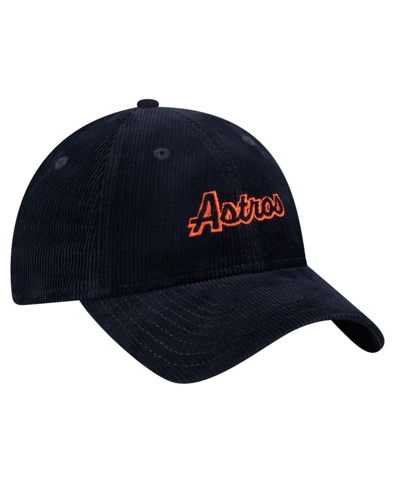 Women's Navy Houston Astros Corduroy 9TWENTY Adjustable Hat