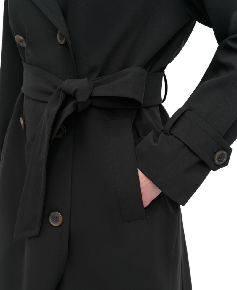 Women's Belted Double-Breasted Trench Coat