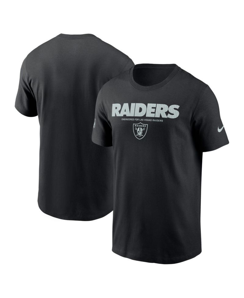 Men's Black Las Vegas Raiders Sideline Performance T-Shirt