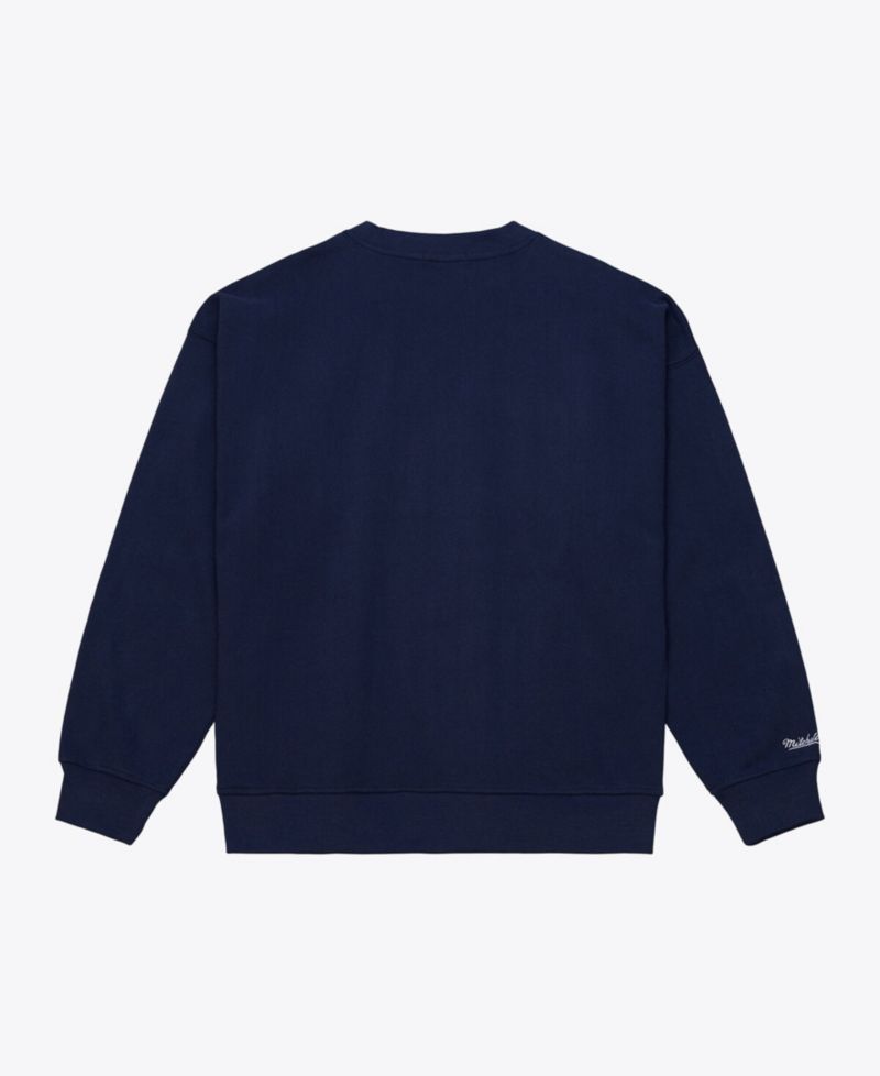 Women's Navy New York Yankees Script Sweatshirt