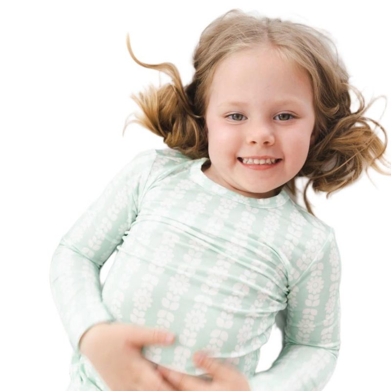 Toddler Girls Mint Meadows Pajama Set