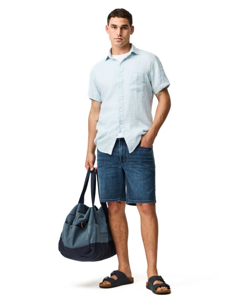 Men's Glenene Short Sleeve Sport Fit Linen Shirt