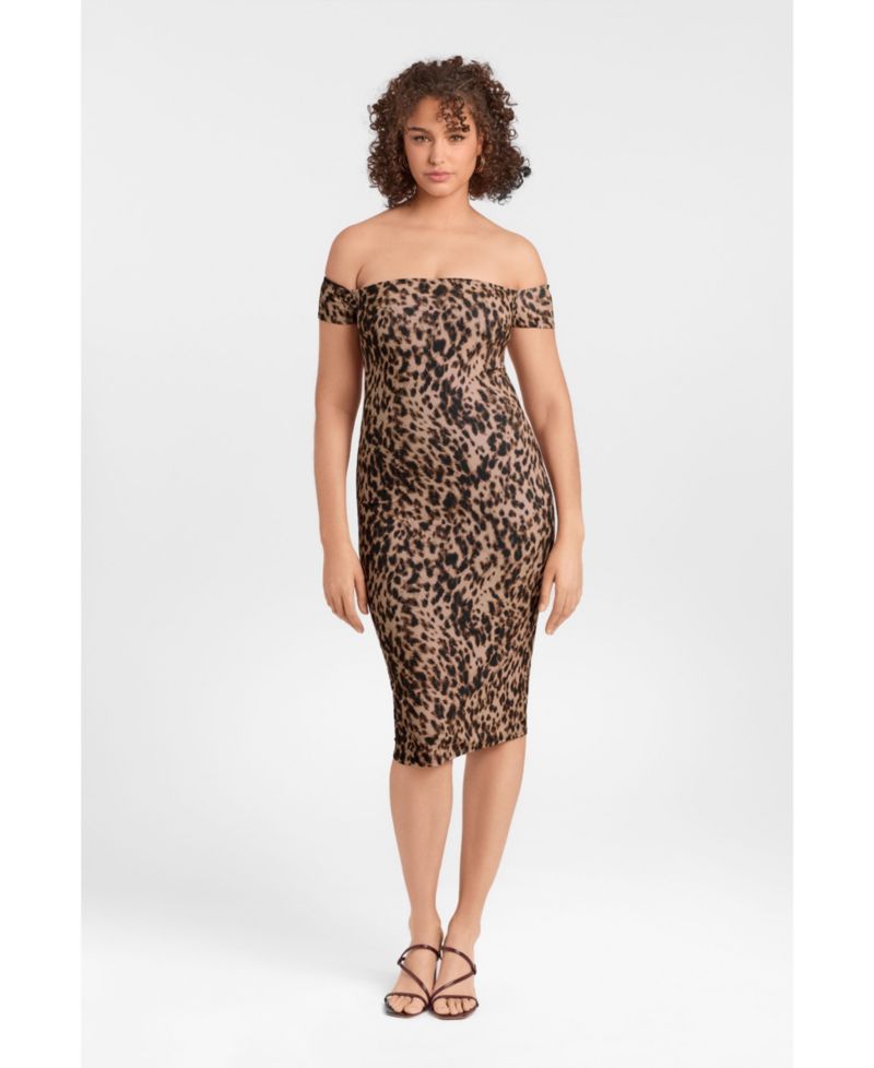 Women's Sculpting Shapewear Midi Dress