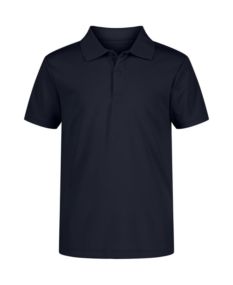 Little Boys Uniform Quick Dry Short Sleeve Performance Stretch Polo
