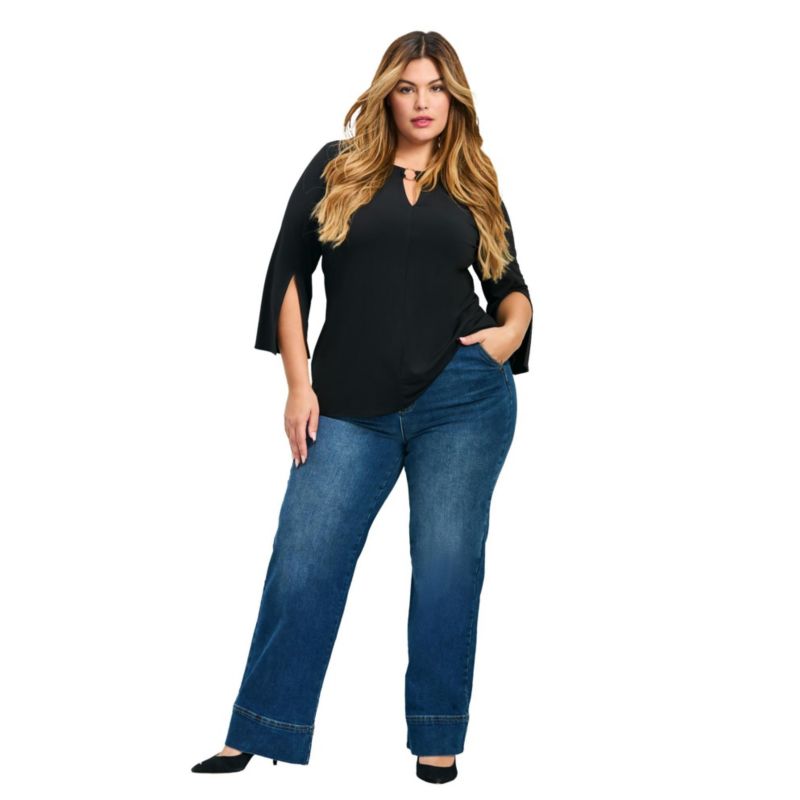 Women's Plus Size Kira Wide Leg Jeans
